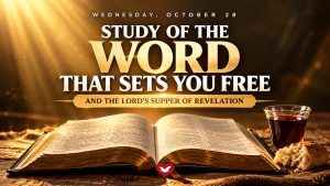 The Lord’s Supper of Revelation to Take Place Wednesday, October 28