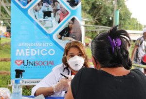 Los voluntarios realizaron una gran labor social en la comunidad ribereña de Livramento, en Manaus, Brasil
