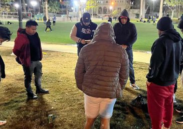 Los Evangelistas en Pacoima, California en el combate en contra del hambre
