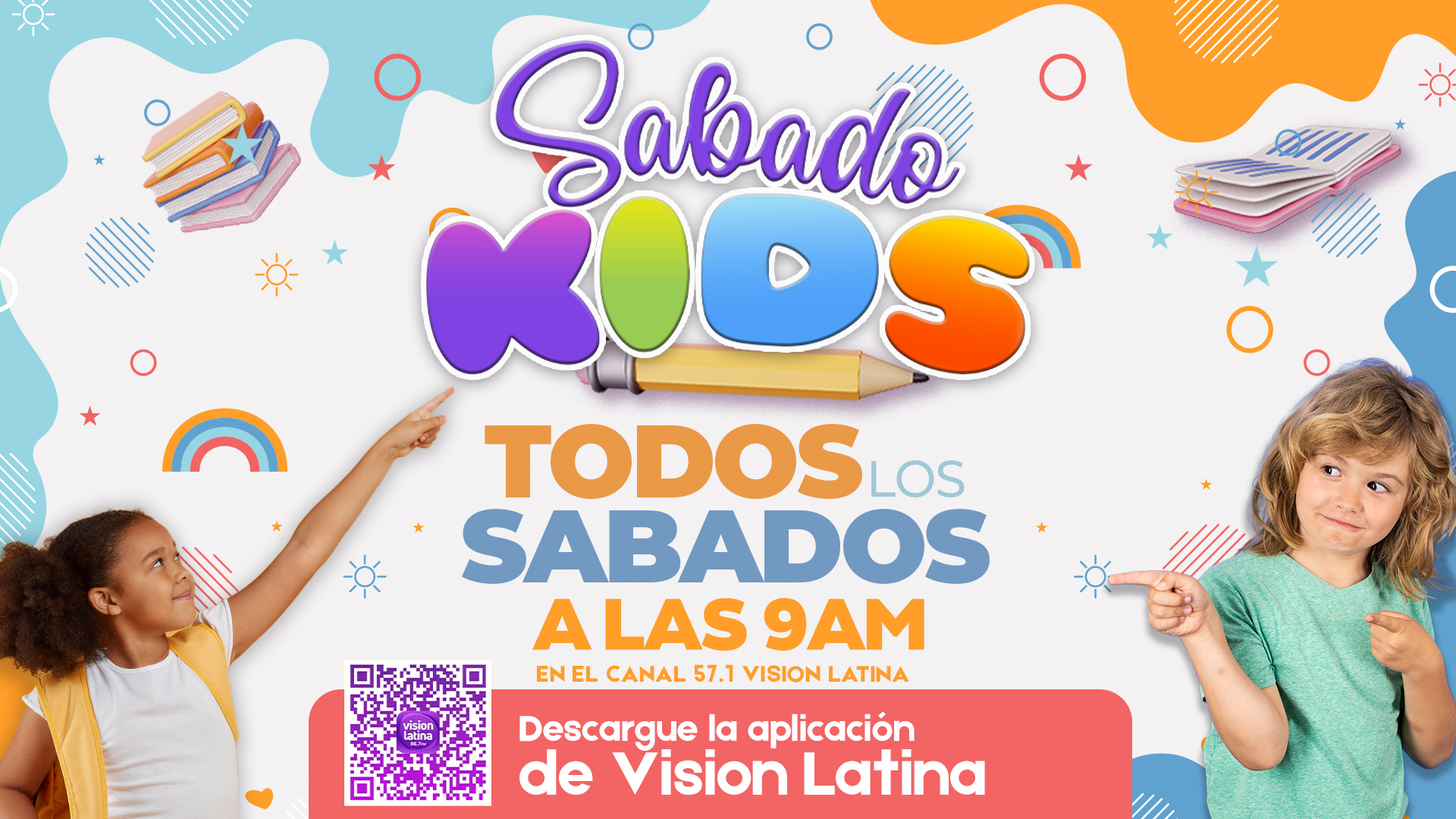 ¡Diversión y Aprendizaje Infantil Cada Sábado en Radio Visión Latina 96.7 FM y Canal 57.1 Visión Latina!