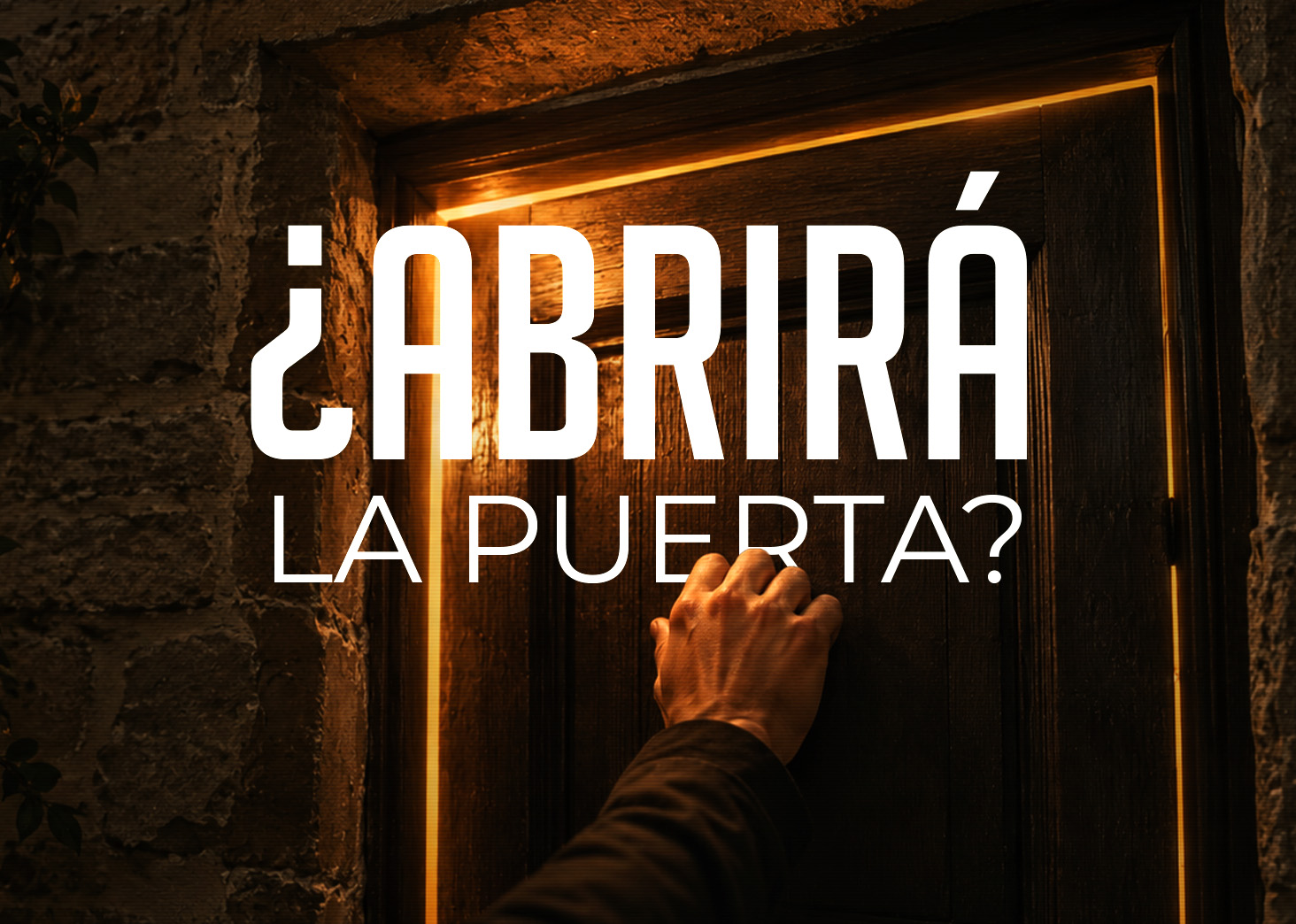 &iquest;Abrir&aacute; la puerta?