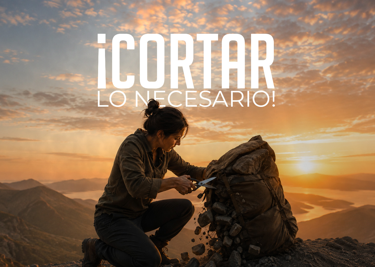 &iexcl;Cortar lo necesario!